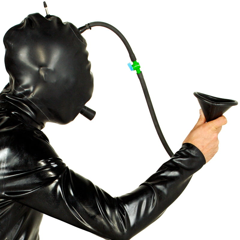 Latex Clothing - Inflatable Water Hood - DeMasK
