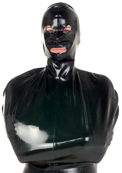 Latex Clothing - Plain Cover-All Top With Hood - DeMasK