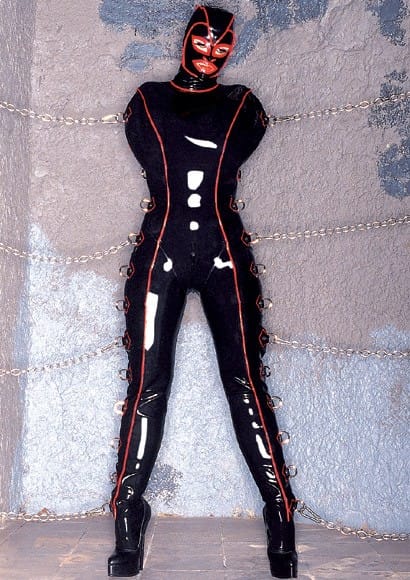 Latex Clothing - Deluxe Cover-All Catsuit With Hood - DeMasK