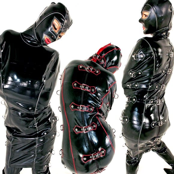 Latex Clothing - Deluxe Cover-All Dress With Deluxe Hood - DeMasK