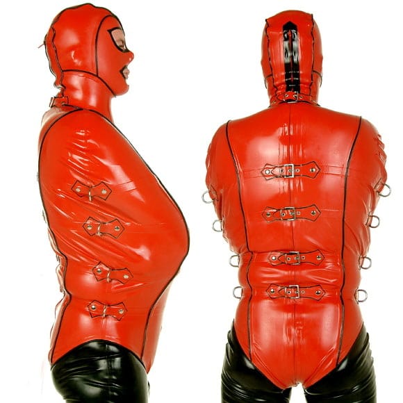 Latex Clothing - Deluxe Cover-All Leotard And Deluxe Hood - DeMasK