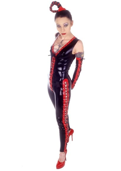 Latex Clothing - Leotard Line Leggings - DeMasK