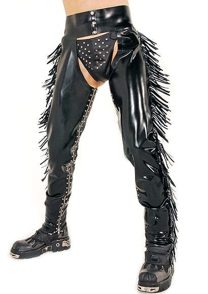 Latex Clothing - Tassled Chaps - DeMasK